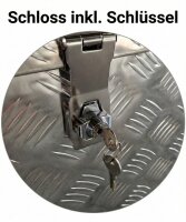 Aluminium Deichselbox Staubox Werkzeugkiste 60 x 23,5 x 30 cm