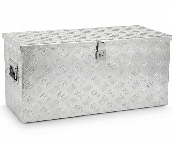 Aluminium Deichselbox Staubox Werkzeugkiste 88,5 x 33,5 x 40 cm