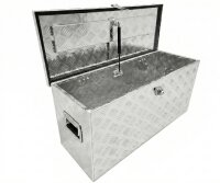 Aluminium Deichselbox Staubox Werkzeugkiste 88,5 x 33,5 x 40 cm