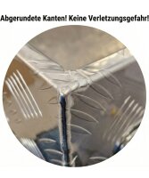 Aluminium Deichselbox Staubox Werkzeugkiste 88,5 x 33,5 x 40 cm