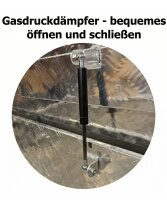 Aluminium Deichselbox Staubox Werkzeugkiste 88,5 x 33,5 x 40 cm