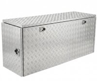 Aluminium Deichselbox Staubox Werkzeugkiste 185 x 54 x 79 cm