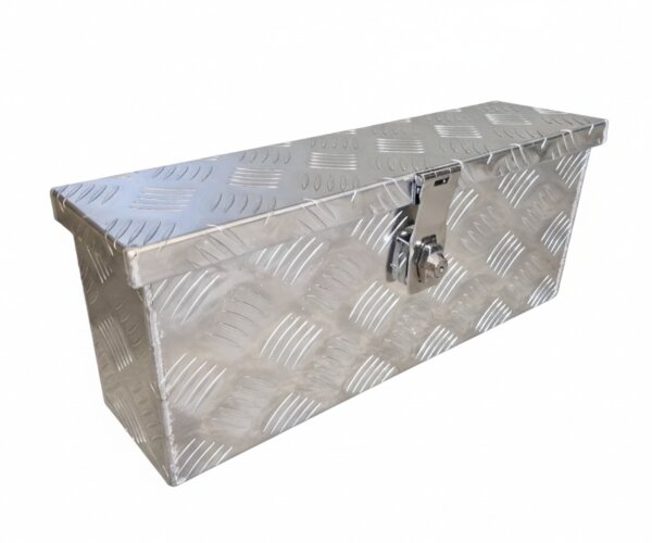 Aluminium Deichselbox Staubox Werkzeugkiste 50 x 14 x 19,5 cm