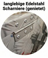 Aluminium Deichselbox Staubox Werkzeugkiste 50 x 14 x 19,5 cm