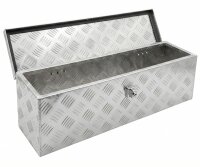 Aluminium Deichselbox Staubox Werkzeugkiste 78,5 x 20,5 x 21 cm