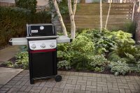 Weber Spirit E-310 Gasgrill Schwarz Silber 3 Brenner Snap-Jet Zündung mit Ablage
