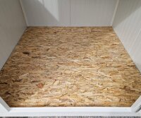 2m Isolierter Lagercontainer in RAL 9002 inkl. großer Einflügeltür