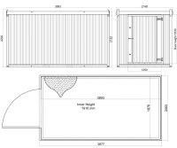 4m Isolierter Lagercontainer in RAL 9002 inkl. großer Einflügeltür
