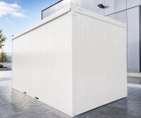4m Isolierter Lagercontainer in RAL 9002 inkl. großer Doppeltür
