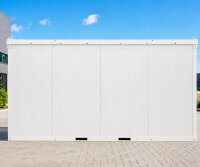 4m Isolierter Lagercontainer in RAL 9002 inkl. großer Doppeltür