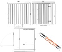 2m BASIC Container Anthrazit RAL 7016 mit Einflügeltür voll verzinkt