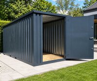 5m BASIC Container Anthrazit RAL 7016 mit...