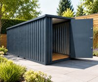 6m BASIC Container Anthrazit RAL 7016 mit...