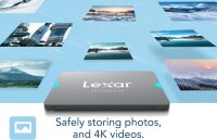 Lexar NQ100 interne Festplatte 240GB 2,5" SATA III SSD Grau für Laptop PC