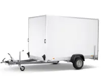Stema STPK PKW Anhänger Kofferanhänger gebremst 255x132cm 1300kg mit Rampe