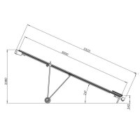 Kellfri Holzförderer 5,0m Holz Förderband Transportband 230V mit Notstopp