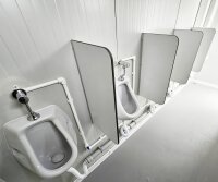 Sanitär Kabine 4x2m mit 4x WC und separaten 4x Pissior