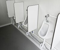 Sanitär Kabine 4x2m mit 4x WC und separaten 4x Pissior