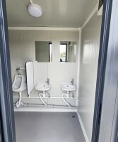 Sanitär Kabine 4x2m mit 4x WC und separaten 4x Pissior