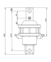 Kellfri Drehgelenk 7 mit 49,5mm Drehgelenkzapfen 21-KR07