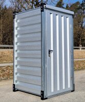 Mini Lagercontainer mit Antikondensat und Einflügeltür 1,20 x 1,20 m