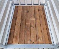 Mini Lagercontainer mit Antikondensat und Einflügeltür 1,20 x 1,20 m