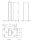 Bodenplatte Adapter 6-loch 100x150x8mm kurzer Schaft RAL7016 für Zaunpfosten