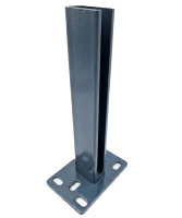 Bodenplatte Adapter 6-loch 100x150x8mm RAL7016 für...
