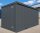 4m Isolierter Lagercontainer in RAL 7016 inkl. großer Einflügeltür