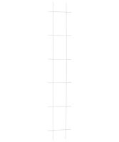 Spaliergitter 2-strebig Rankhilfe weiß 150x30cm mit...