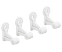 Montagesatz für Spaliere weiß - 4 Klemmhalter...