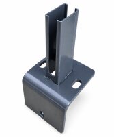 Bodenplatte Winkeladapter 120x120x120mm RAL7016 für...