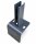 Bodenplatte Winkeladapter 120x120x120mm RAL7016 für Zaunpfosten - kurzer Schaft
