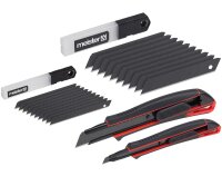 SET Cuttermesser Teppichmesser 18mm + 9mm mit je 10...