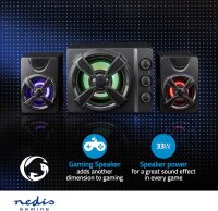 PC Gaming Lautsprecher 2.1-System Boxen Musikboxen mit Subwoofer 33W
