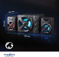 PC Gaming Lautsprecher 2.1-System Boxen Musikboxen mit Subwoofer 33W