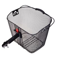 Fahrradkorb vorne mit Lenkeradapter schwarz - 22 L...