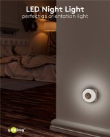 Voll automatisches LED Nachtlicht Weiß 0,6W Nachtleuchte für Steckdose Innenbereich