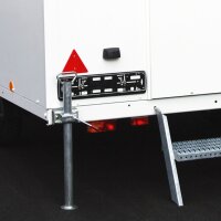 2x Abstellstütze Stützfuss Stützrohr 48 x 690 mm für Bauwagen Anhänger