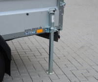 2x Abstellstütze Stützfuss Stützrohr 48 x 690 mm für Bauwagen Anhänger