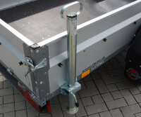 2x Abstellstütze Stützfuss Stützrohr 48 x 690 mm für Bauwagen Anhänger