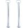 2x Abstellstütze Stützfuss Stützrohr 48 x 690 mm für Bauwagen Anhänger