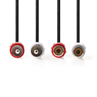 10m Audio Kabel 2x Cinch RCA Stecker - 2x Cinch Buchse...