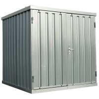 2m Schnellbaucontainer- mit Doppelflügeltür und...