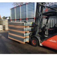 2m Schnellbaucontainer- mit Doppelflügeltür und Kranösen 2100 x 2100 x 2100 mm