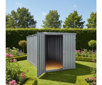 3m Schnellbaucontainer- mit Doppelflügeltür und Kranösen 3100 x 2100 x 2100 mm