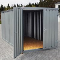 3m Schnellbaucontainer- mit Doppelflügeltür und Kranösen 3100 x 2100 x 2100 mm