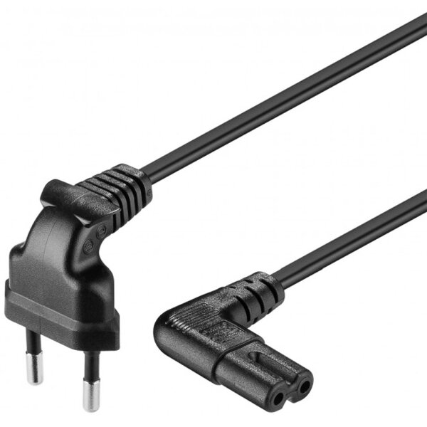 Netzkabel Stromkabel Adapter Eurostecker - C7 Gerätebuchse 1m H03-VV-H2-F2