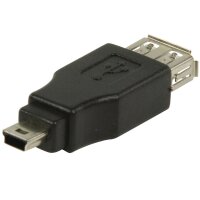 USB Adapter USB 2.0 Buchse Kupplung Typ A - mini USB Stecker