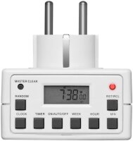 Digitale Zeitschaltuhr Timer Schaltuhr Tages- und Wochen...